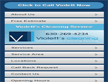 Tablet Screenshot of mobile.violettcleaning.com